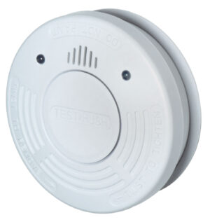 Mercury Photoelectric Smoke Detector with 10 Year Sealed Battery
