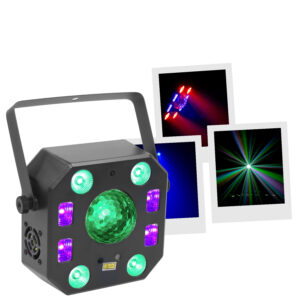 BoomTone DJ LightShow 5FX 5-in-1 Led Lighting Effect