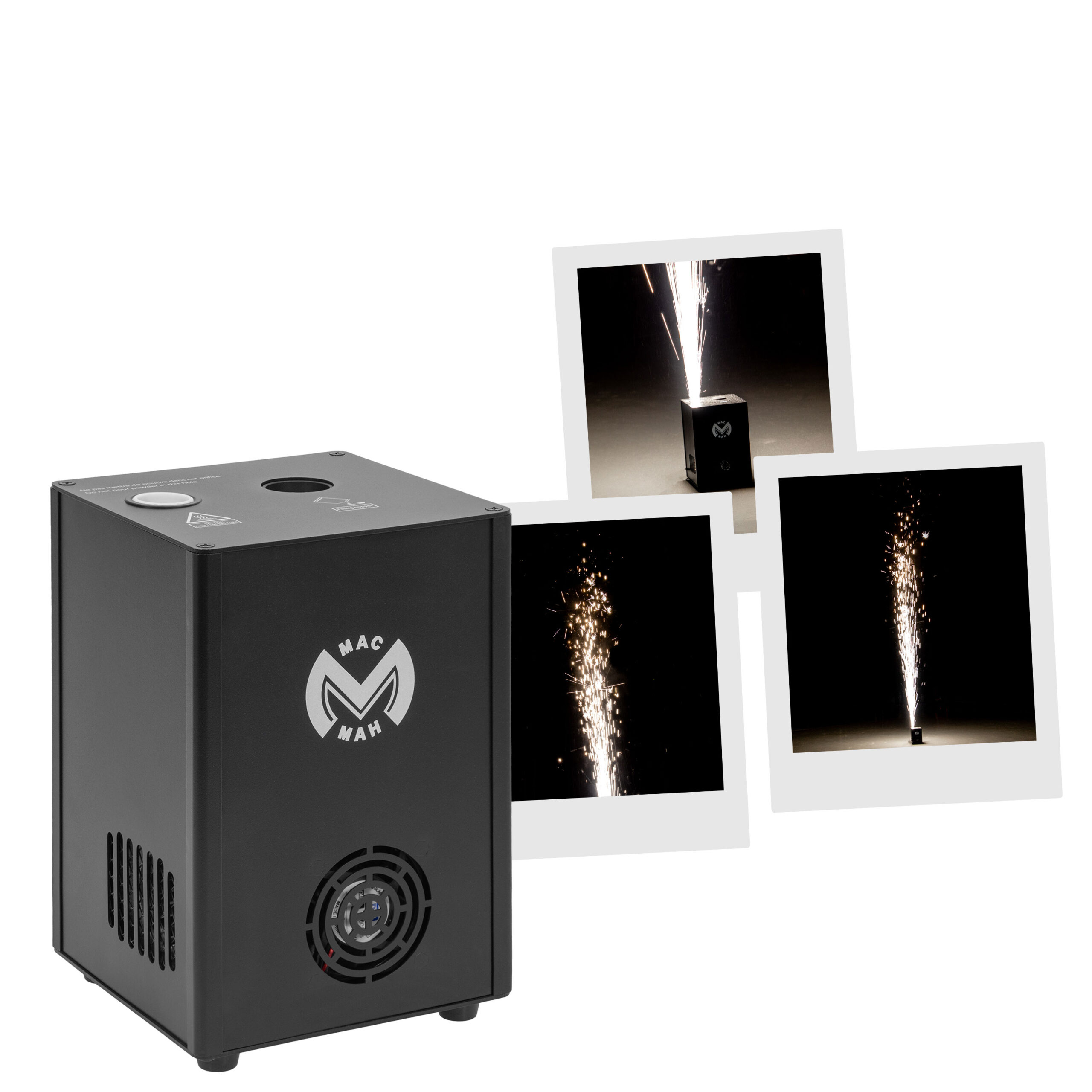 Mac Mah Mac Spark 300 Spark Machine TWIN Pack with Remote Control, Spark Powder & Carry Bag - Image 2