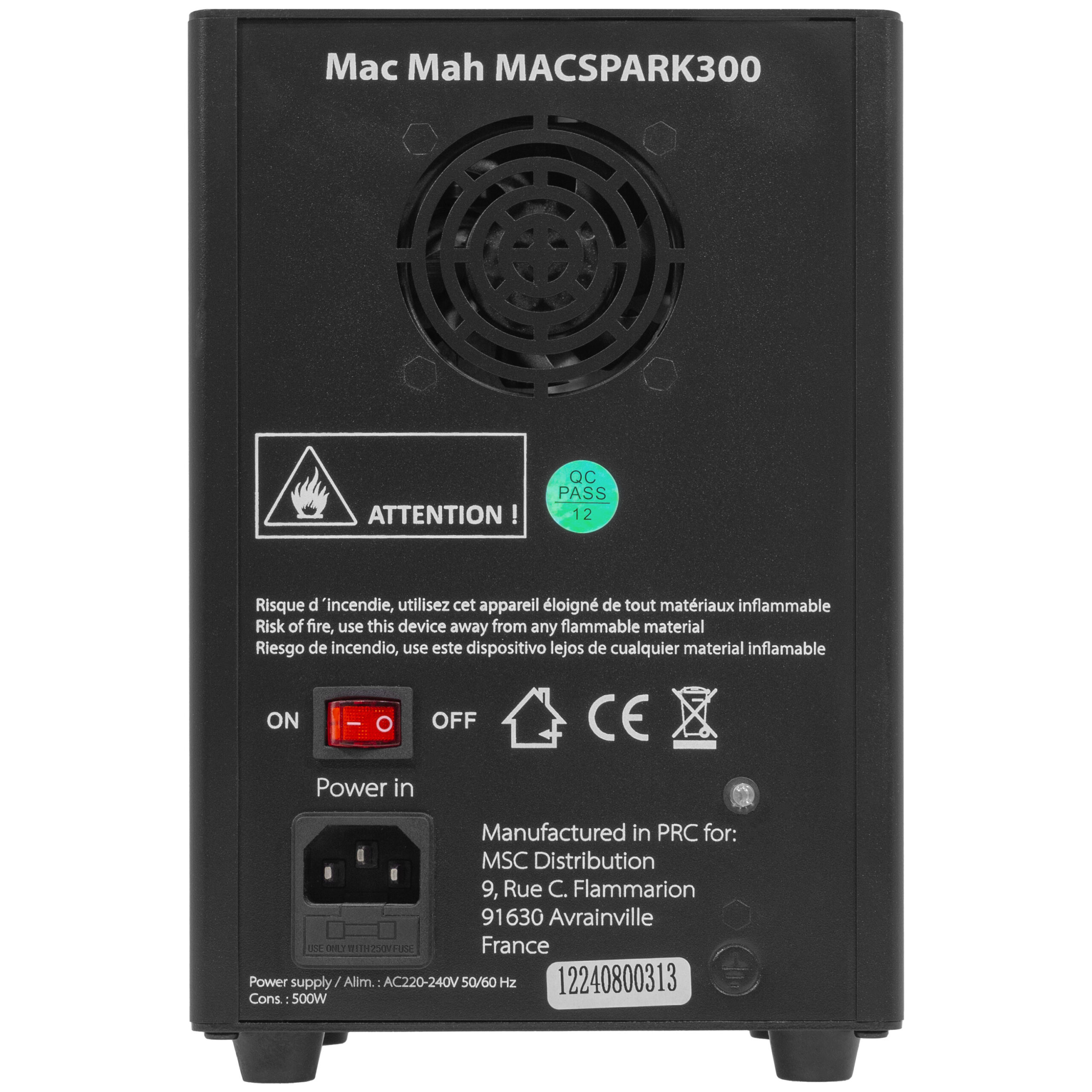 Mac Mah Mac Spark 300 Spark Machine with Remote Control - Image 6