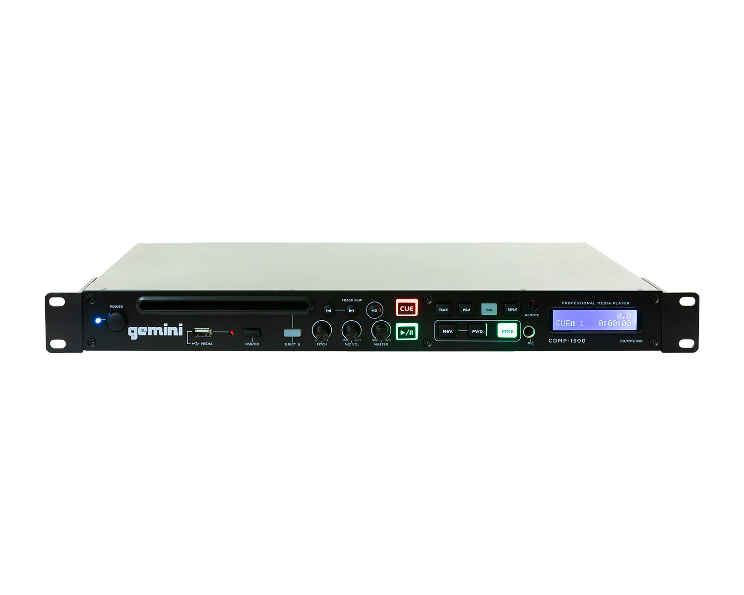 Gemini CDMP-1500 Rackmount CD/USB DJ Media Player with Remote Control 1u