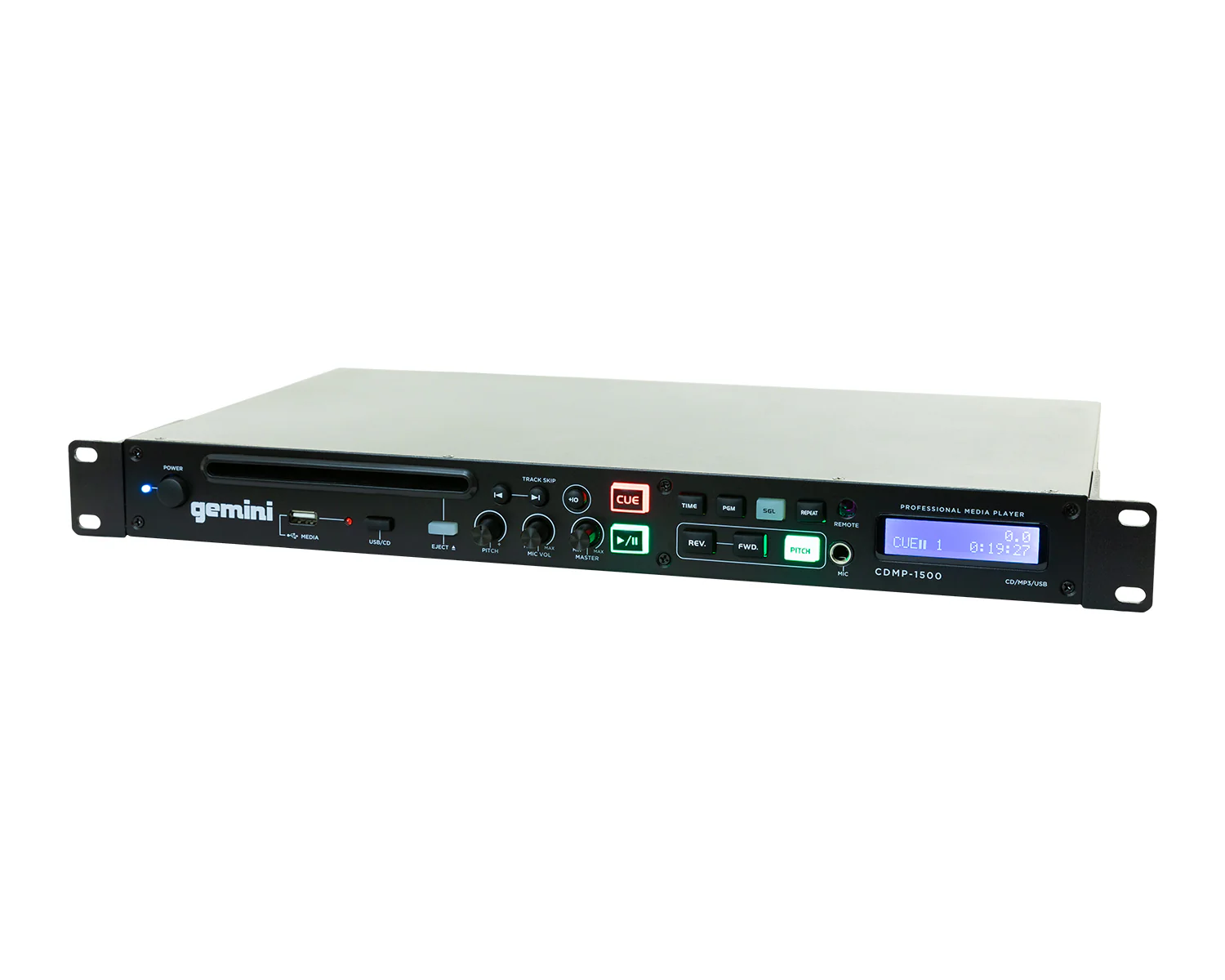 Gemini CDMP-1500 Rackmount CD/USB DJ Media Player with Remote Control 1u - Image 3