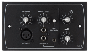 Cloud LM-2B Line Mic Remote Active Input Wall Plate - Black