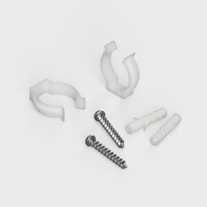 Pair of Clear Plastic Mounting Brackets for Daze LED Neon Tube light