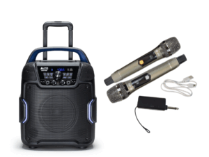 Alto Uber FX2 Portable Battery-Powered Speaker with J Mic Dual UHF Set