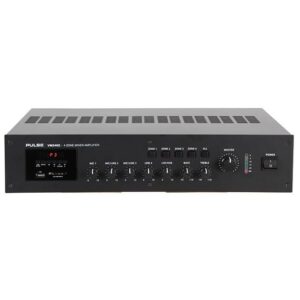 Pulse VM240Z 240W 4 Zone 100v Line Mixer Amplifier With USB/SD Media Player And FM Tuner