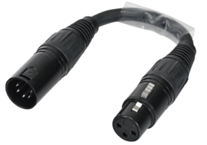 DMX Adaptor 5-Pin Male XLR - 3-Pin Female XLR