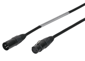 3-Pin Male XLR - 3-Pin Female XLR DMX Cable 3m