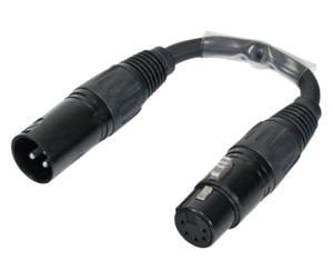 DMX Adaptor 3-Pin Male XLR - 5-Pin Female XLR