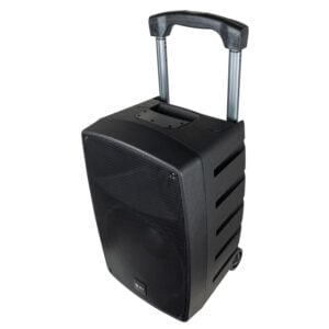 QTX Performer-12 MKII 200w Portable PA Sound System with 2 x Rechargeable UHF Mics