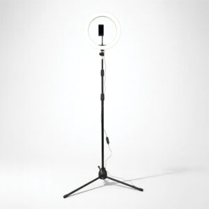 Tripod Mounted Selfie LED Ring Light with Mobile Phone Holder