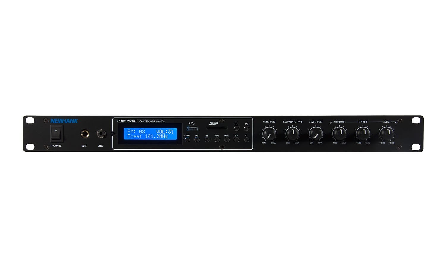 NewHank- Powermate- 2x 100w RMS 4Ohm Mixer Amplifier