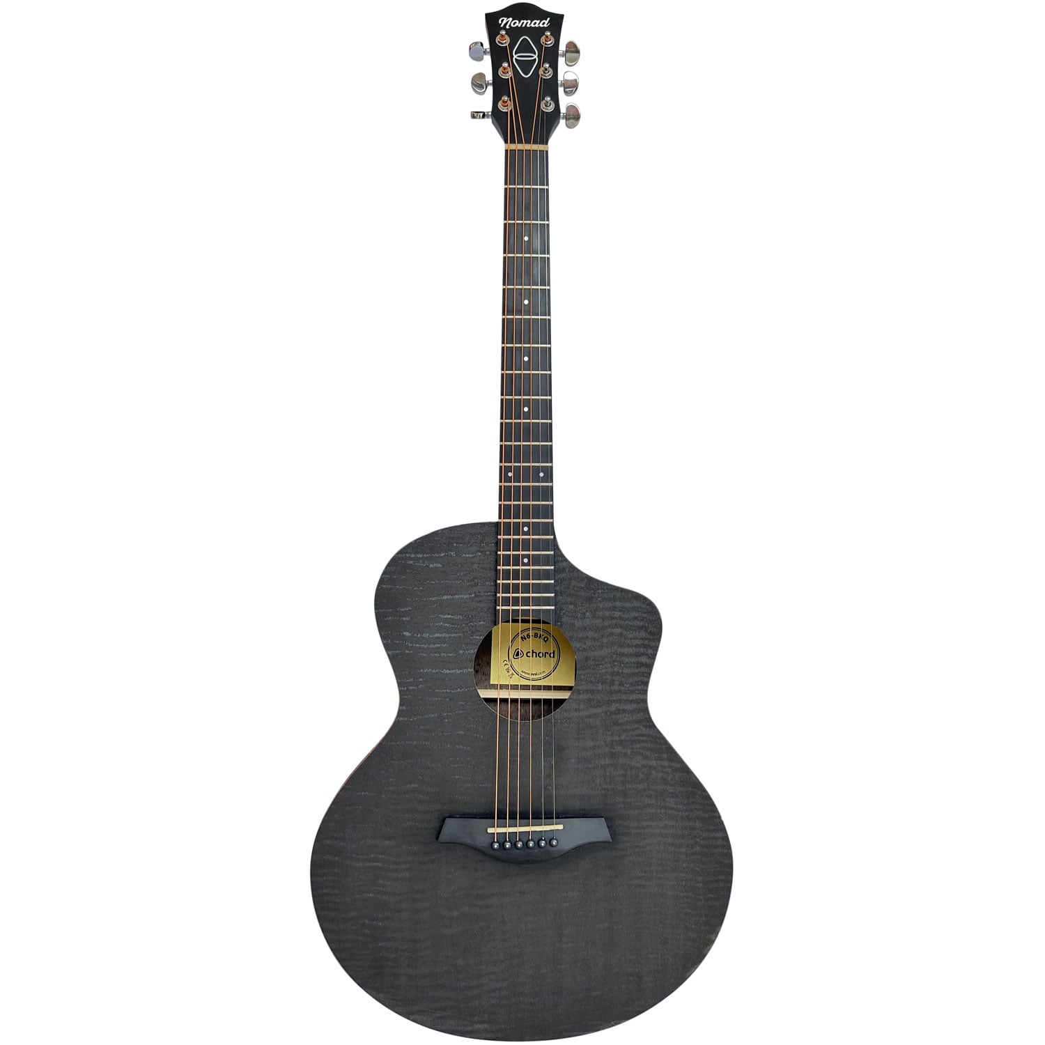 Chord Nomad N6-BKQ Electro Acoustic Guitar in Black Quilted Maple