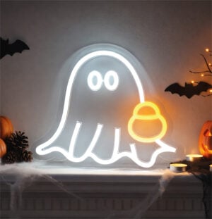 Ghost Silhouette Neon Light Indoor USB Decoration