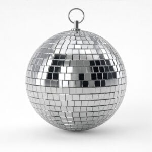 Silver Mirror Ball 4"